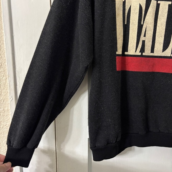 Vintage ITALIA Black Sweatshirt W/Pockets - Picture 6 of 15